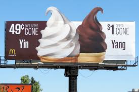 ice cream billboard